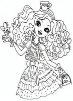 kolorowanki  Ever After High postać z bajki i lalka dla dziewczynki, malowanki do wydruku do pokolorowania kredkami nr  24